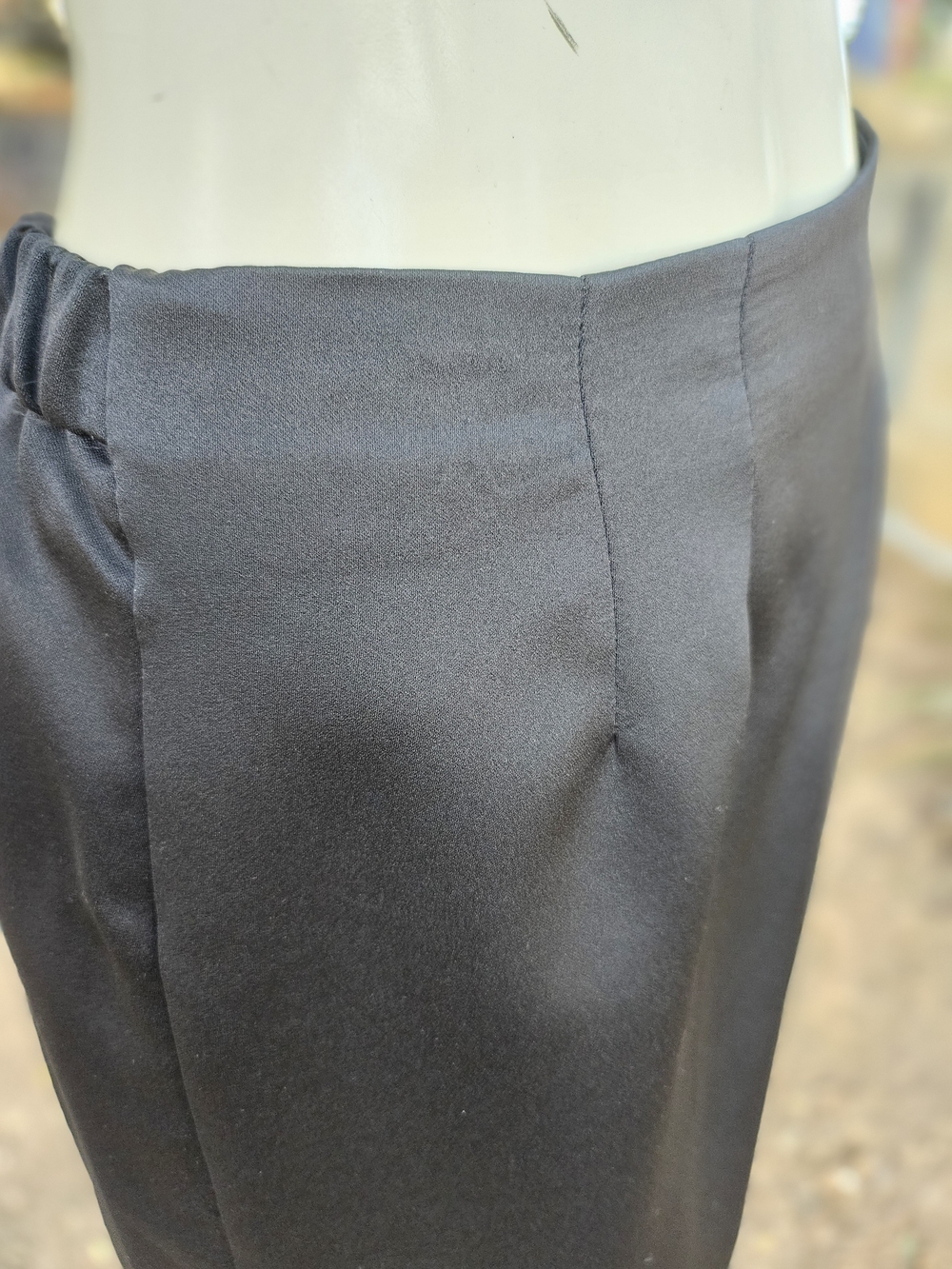 New W Tag Alex Evenings Black Maxi Skirt - Sleek Evening Silhouette Edge S - Picture 3 of 11